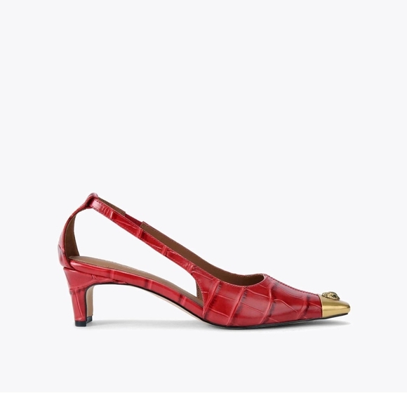Kurt Geiger Regent Open Court Red - NWT Size 7, 7.5 - Picture 3 of 5